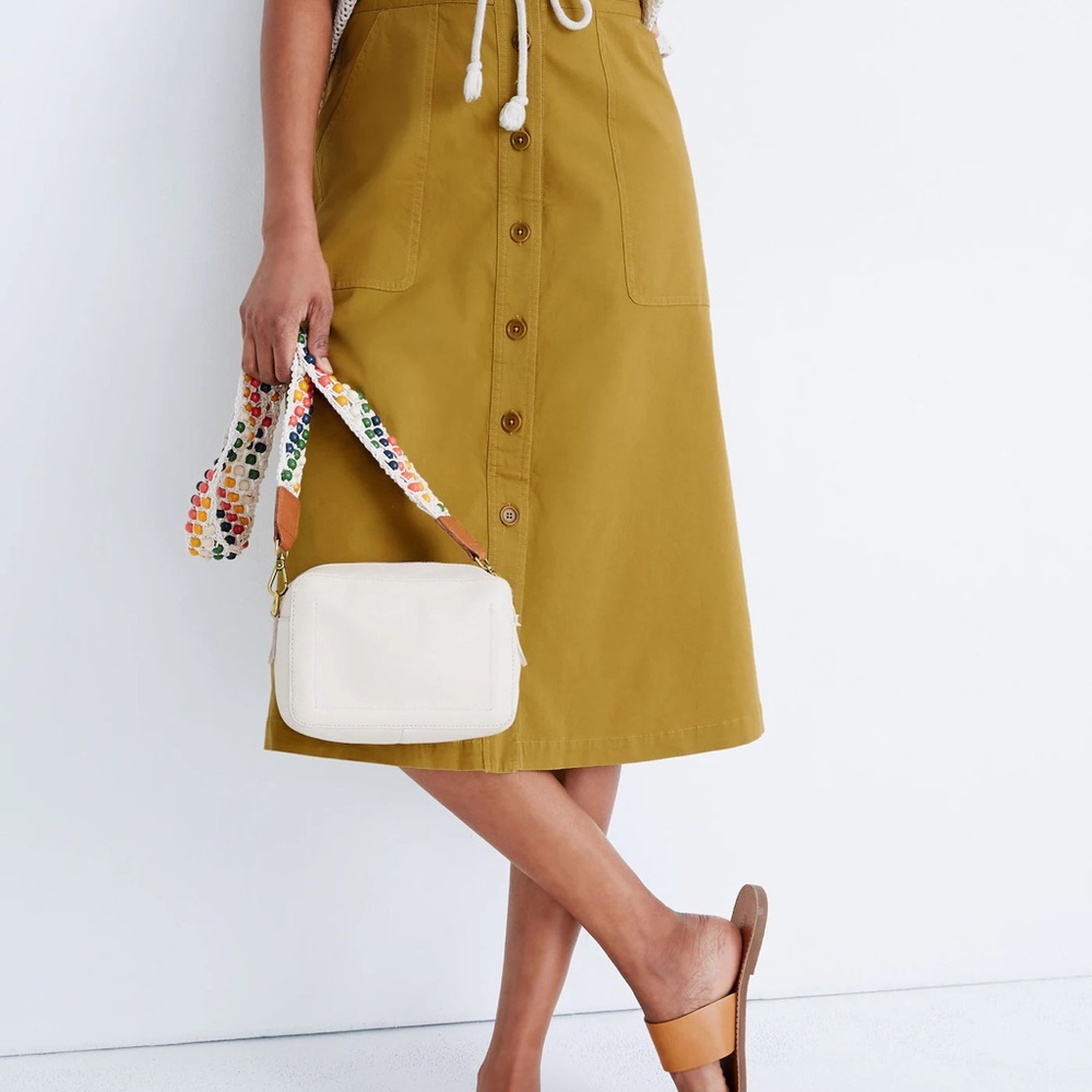 Madewell Women’s Tie-Waist Utility Midi Skirt - Picture 4 of 9